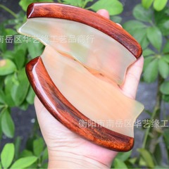 櫛百順櫛のサイ角の紫檀の羊の角の砂の板の全身の通用の砂の板の経絡のマッサージの櫛のメーカー