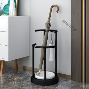 Fangshu Accessible Luxury Metal Spray-Painted Umbrella Storage Rack Placed at the Entrance of the Hotel Lobby Office Drain Bucket Umbrella Rack