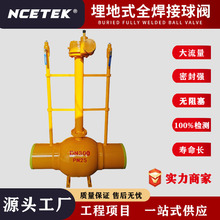 耐衡流体 DN300 埋地式全焊接球阀 加长杆 双放散阀门 固定式