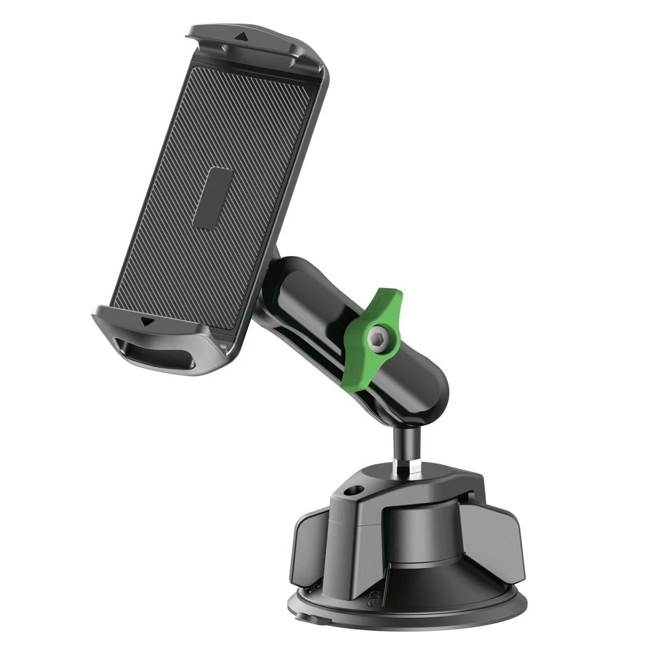 Car-Mounted Shooting Bracket for Vehicle-Mounted Two-In-One Powerful Suction Cup Multi-Angle Adjustable Aluminum Alloy Clip Bracket