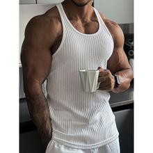 F 89913 Men's ribbed fitness tank top ��ʿ���ƽ�������