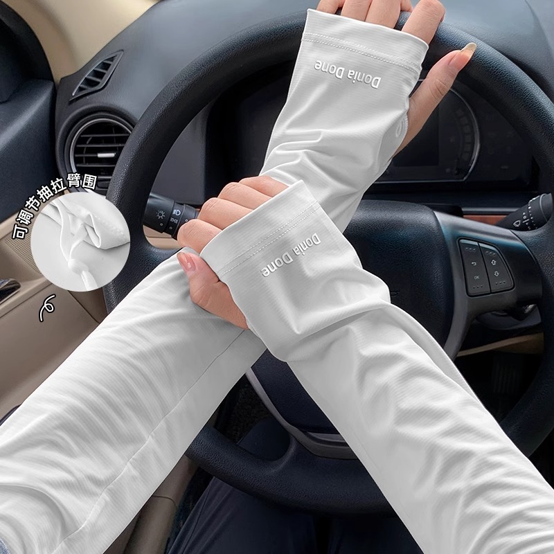 ハイエンド日焼け止めスリーブサイクリングアイススリーブルーズ拡張抗 UV 女性の 2025 新しいアイスシルクスリーブ夏|undefined