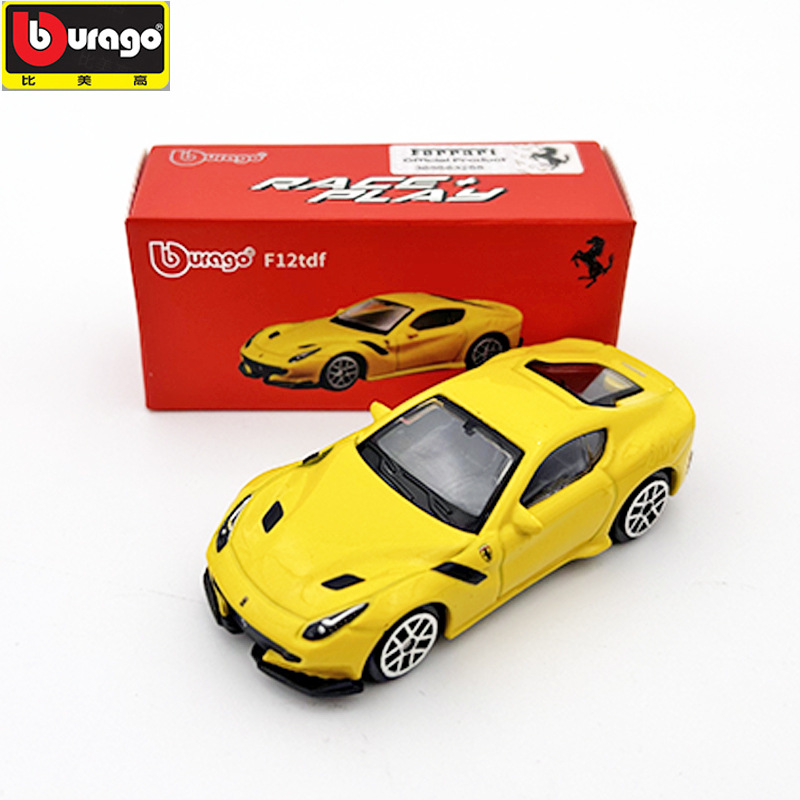 Nuevo modelo de coche de aleación artificial Bimago 1:64 Bugatti Porsche 911 Ferrari SF90 al por mayor