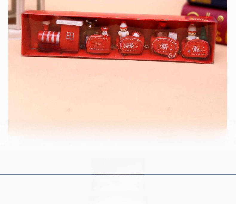 Sélection rigoureuse de décorations de Noël, cadeaux de Noël créatifs pour enfants, petits trains, ornements de bureau pour fenêtres en bois_voghion.com