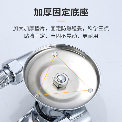 OD59 wholesale brass household exposed kitchen hot and cold faucet mixing valve vegetable basin sink open tube temperature adjustment