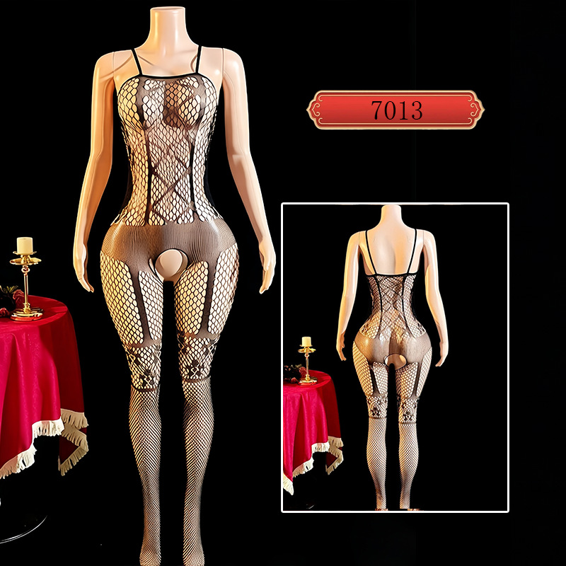 Yue mariposa red ropa interior sexy camiseta transfronteriza europeas y americanas red de pesca elástica coqueteando amor uniforme de cerezo 7013