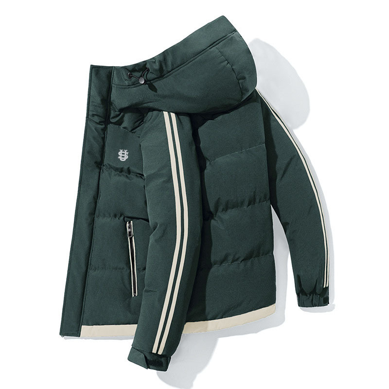 Men's Clothing Winter Warm Men's Cotton Coat Thickened Hooded Casual US Embroidered Cotton Coat Workwear Fashion Cold Proof Jacket_voghion.com