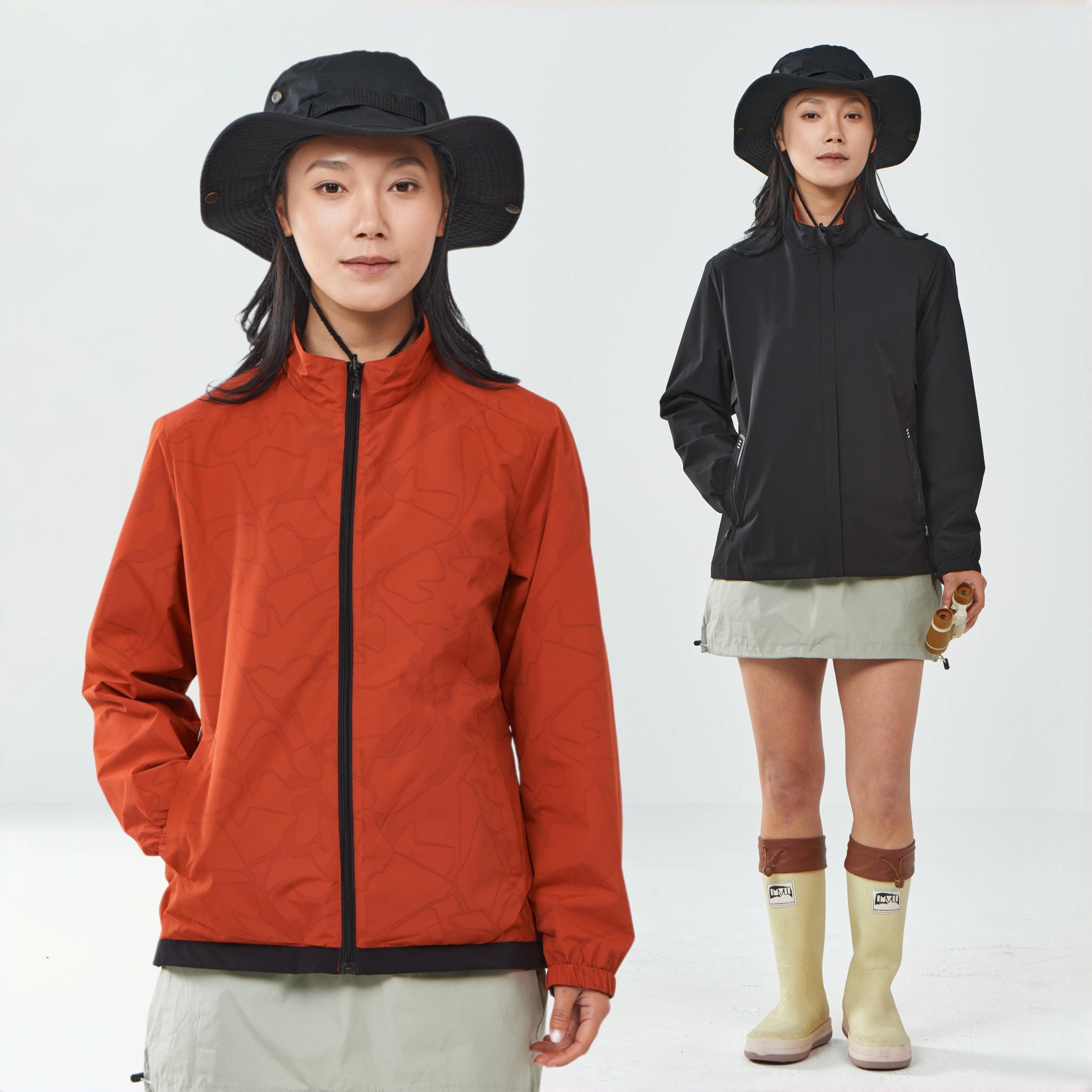 Outdoor Jacket, Mountain Casual Jacket, Women's Large Size Jacket, Simple Mountaineering Jacket, Bestie Outfit with Printed Logo