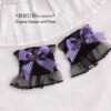 Purple accessory with bow, halloween, Lolita style