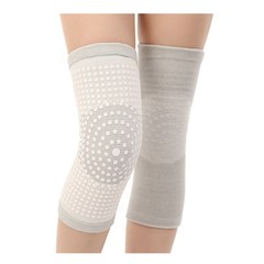 Herbal grass dot matrix heating protective knee sleeves with four-way stretch fabric, sports knee sleeves with knitting warm-up, fitness running cycling knee sleeves
