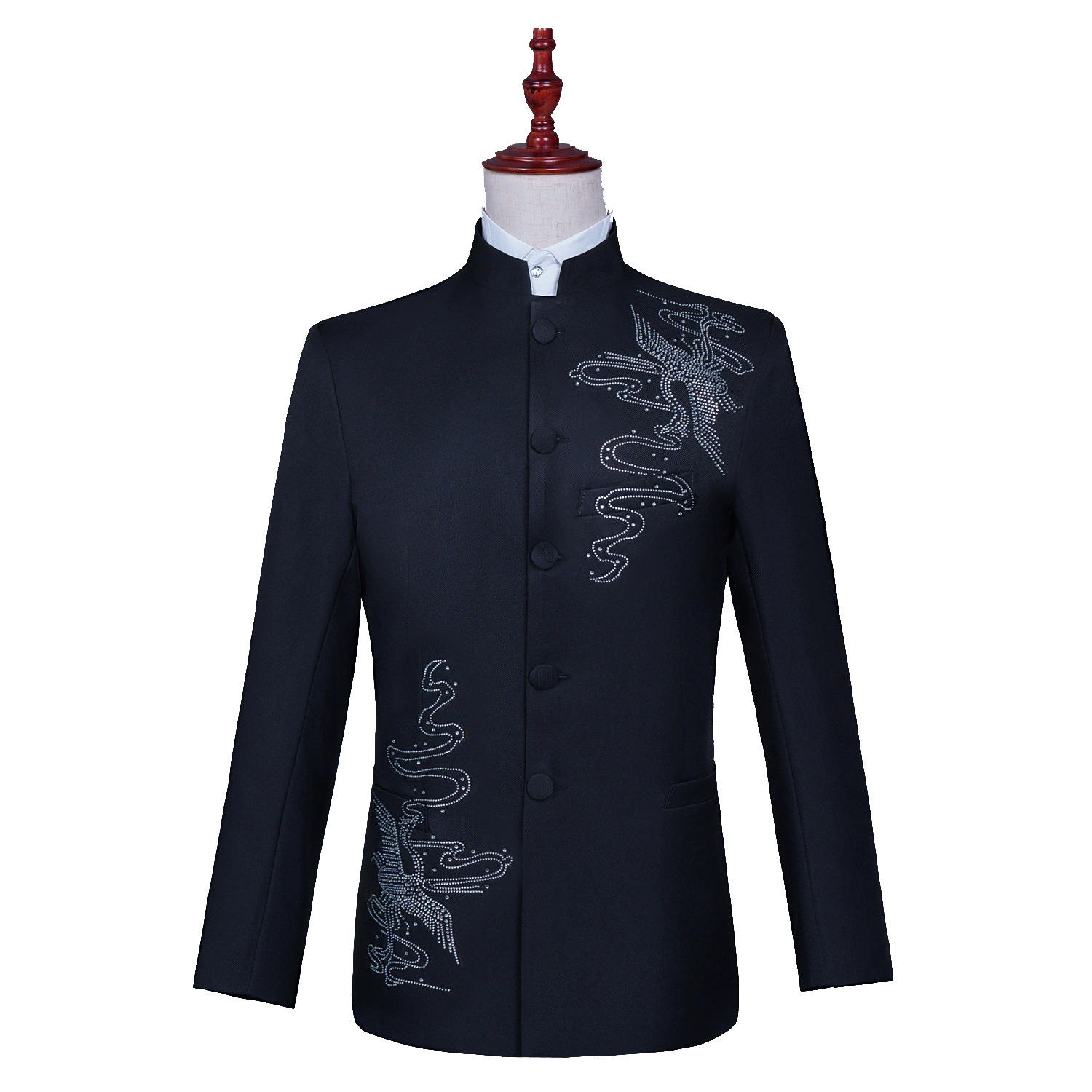 Мужская горячая одежда феникса бриллиантового костюма Чжуншань