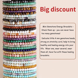 4mm��Ȼ��������������Ů�������Ӱ댚ʯPulsera�錚����ִ�
