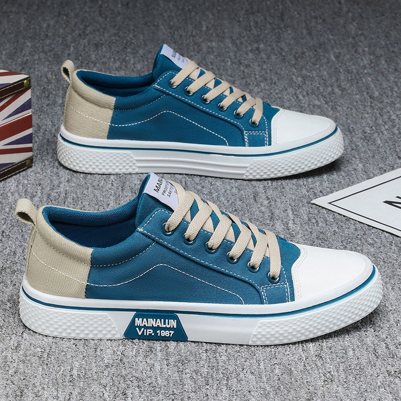 Популярная трансграничная мужская обувь очень большого размера, летняя дышащая тканевая обувь, мужская мужская обувь с дезодорантом на мягкой подошве, модели трансграничной внешней торговли