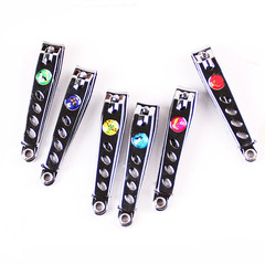 Stainless steel nail clipper with a durable and long-lasting design, ideal for household daily use. Includes 12 pieces in a box, wholesale available.