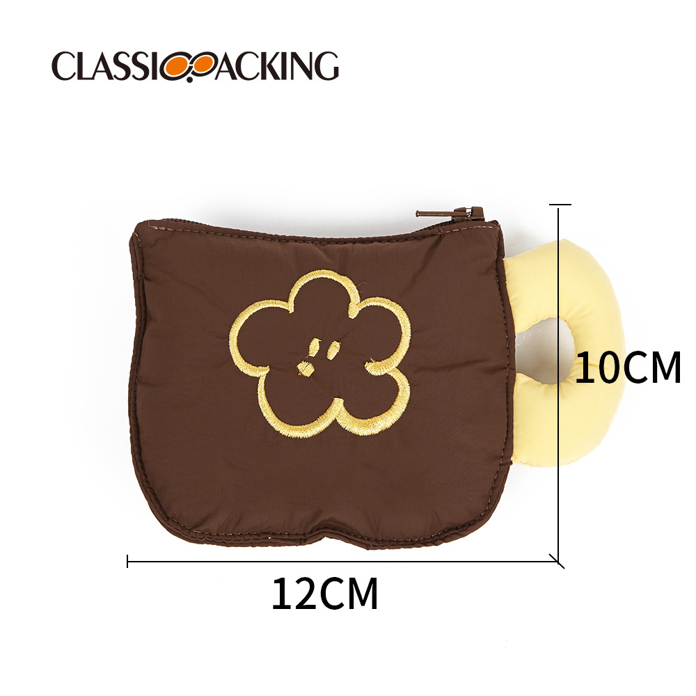 Simple ins algodón monedero multi-funcional airpods bolsa de almacenamiento mini lápiz labial bolsa de auriculares bolsa de logotipo imprimible