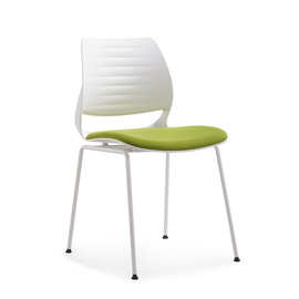 时尚企业工程电脑椅PP塑料弓型架办公椅高密度海绵坐垫新品会议椅