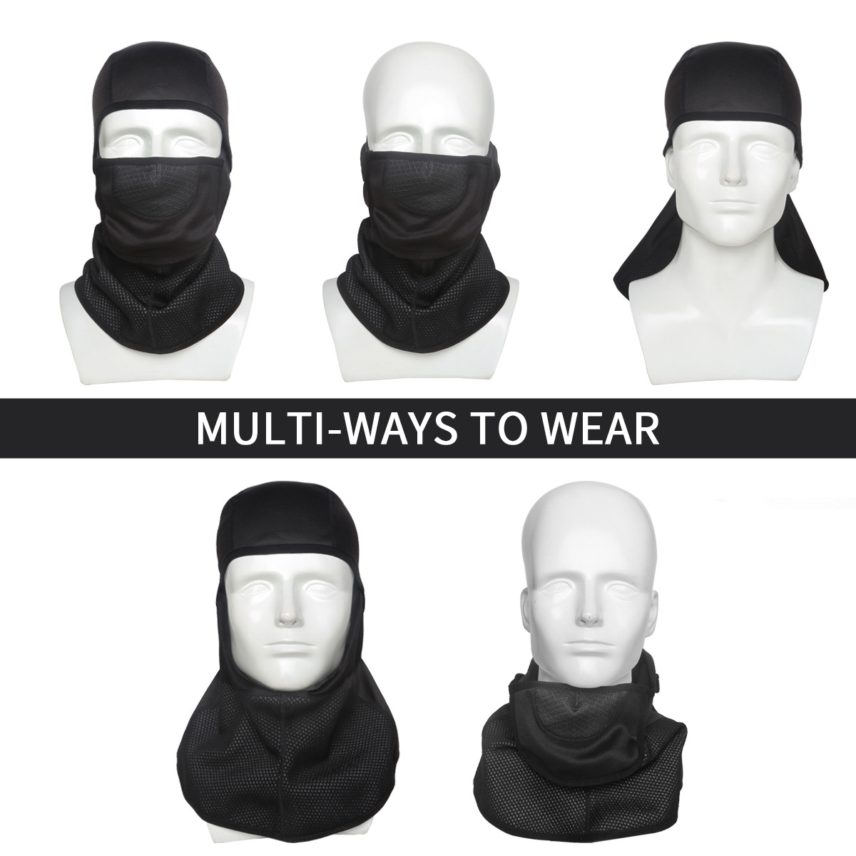 Maschera viso calda per sci e testa autunno e inverno all'aperto ciclismo moto pesca protezione viso e collo_voghion.com