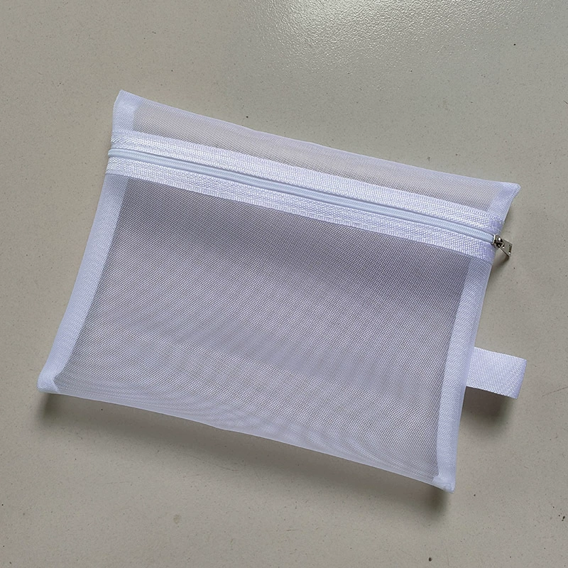 Косметичка из прозрачной сетки, ручная органайзер, маленькая 13,5×10×0,5 см