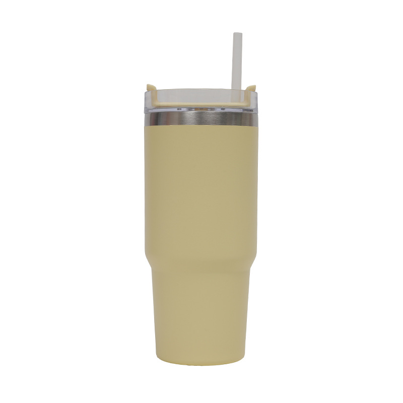 Taza de coche Bingba de acero inoxidable 304 con mango explosivo transfronterizo de tres piezas taza termo de deportes al aire libre de gran capacidad