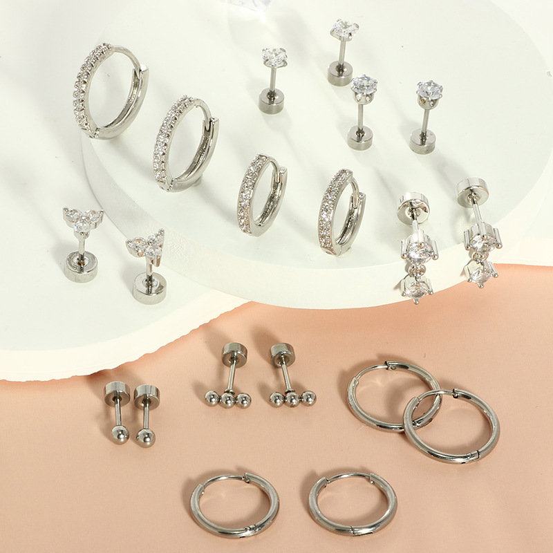 Labret piercing jewelry detail image