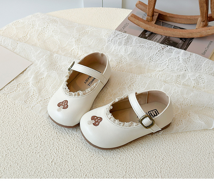 Prinzessin Lederschuhe Für Mädchen Mit Weicher Sohle Und Spitze_voghion.com