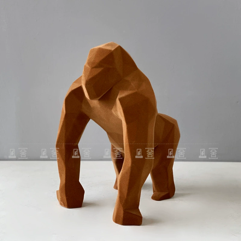 Современный простой замшевый орангутан небольшое крепление Tai модель украшения дом офис продаж отель Гостиная винный шкаф мягкие украшения ремесла