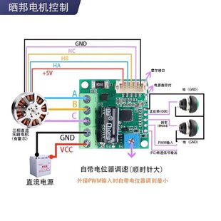 100Wֱ�������oˢ�л����Ӱ� BLDC늙C�{���R�_����DC6V-24V