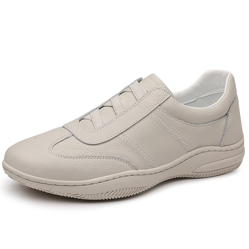 Piel de vaca de primera capa verano nuevos zapatos casuales para hombres zapatos de cuero transpirables para hombres zapatos blancos de todo fósforo zapatos para hombres zapatos para hombres