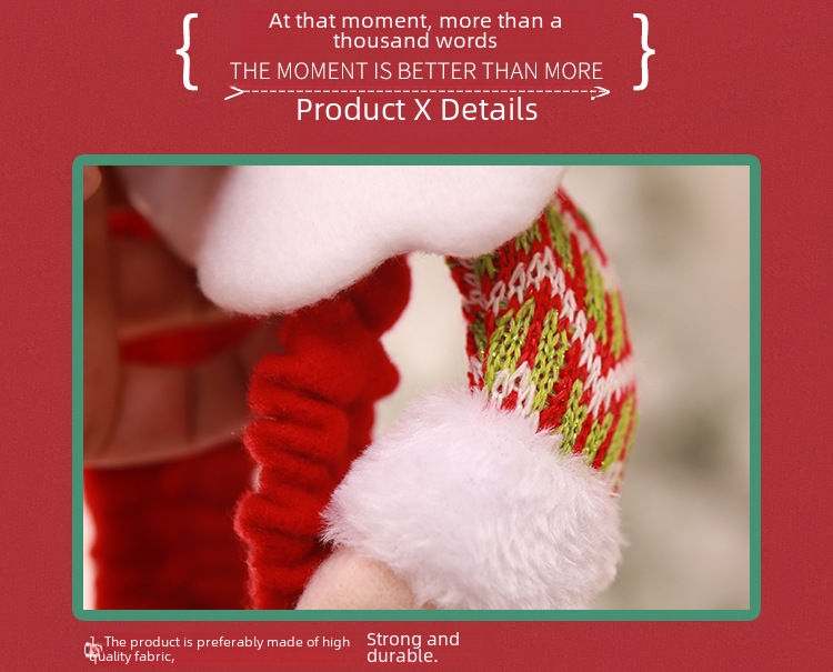 Christmas decoration supplies three-dimensional cartoon Computer cover non-woven computer dress-up _voghion.com