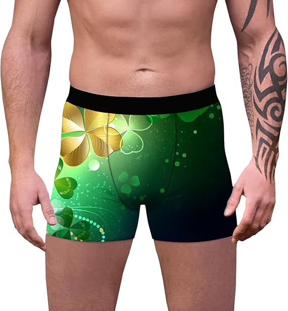 2025 Europa y América nueva moda casual trébol de cuatro hojas pantalones cortos de cuatro esquinas para hombre MP01