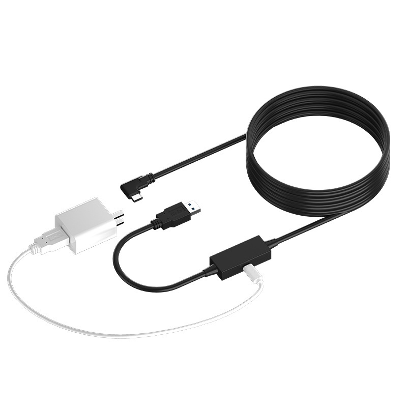 Nueva Línea de Transmisión de enlace VR Línea 5 metros USB tipo-C cable de datos para la conexión de cabeza de pico de Oculus