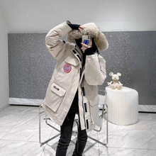 大码大鹅装羽绒服女2025年中长款新东北极寒派克服男冲锋衣厚冬季