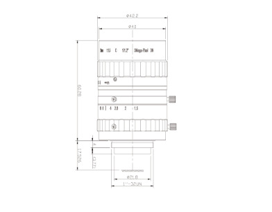 浩蓝光电AZUREphotonics  AZURE- DN2815SL3M   变焦镜头