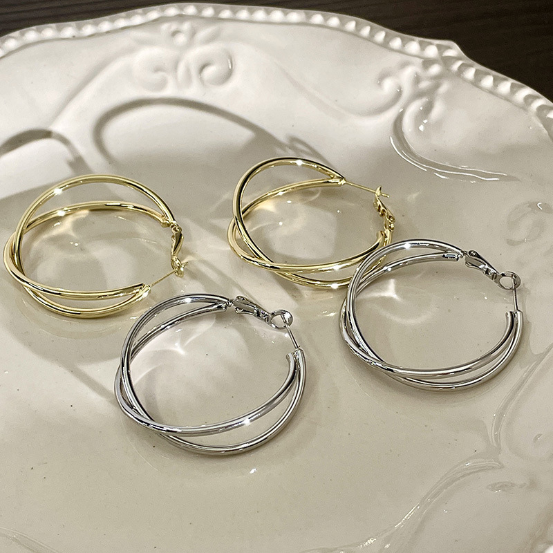 Unique Exaggerated Hoop Earrings For Women Statement Jewelry_voghion.com