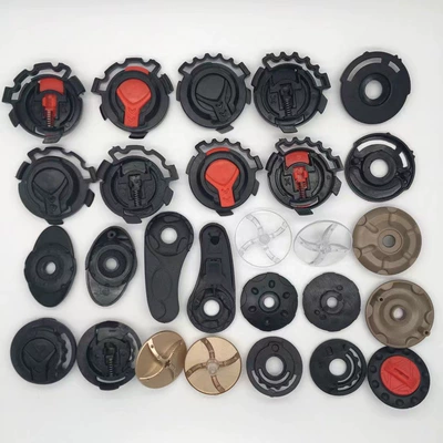 Electric car motorcycle helmet accessories buckle lens fixed screw children knob cover helmet rabbit ears