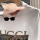 2025 Summer New High-end Short-sleeved T-shirt Men's American Embroidery Trendy Men's White Trendy Brand Half-sleeved Clothes