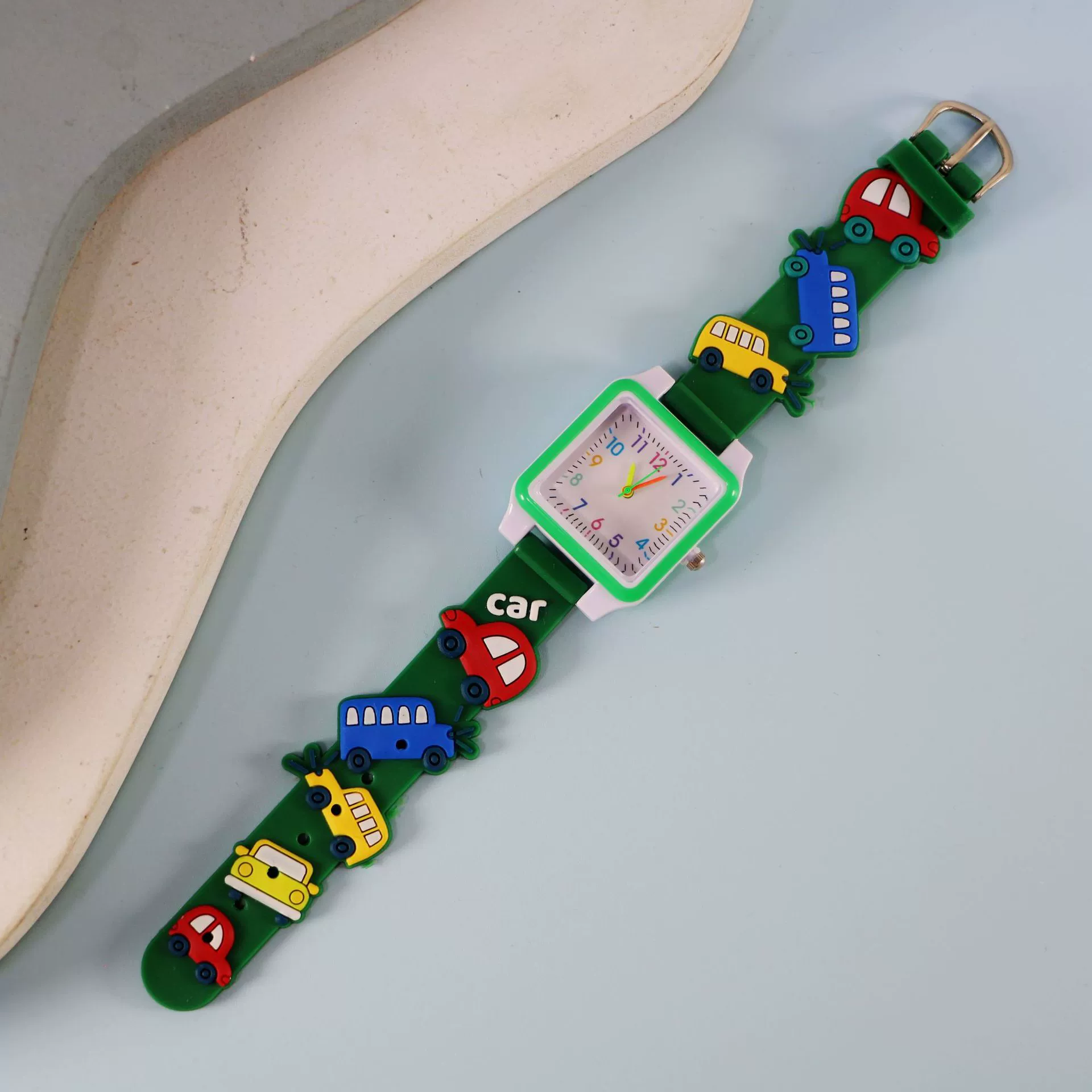 Silicone children's watch with gears, children's quartz watches