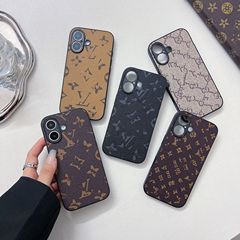 Apple 17 Promaxに適したトレンディなブランドのクラシックな細穴保護ケース、高級iPhone 16軽量高級携帯電話ケース