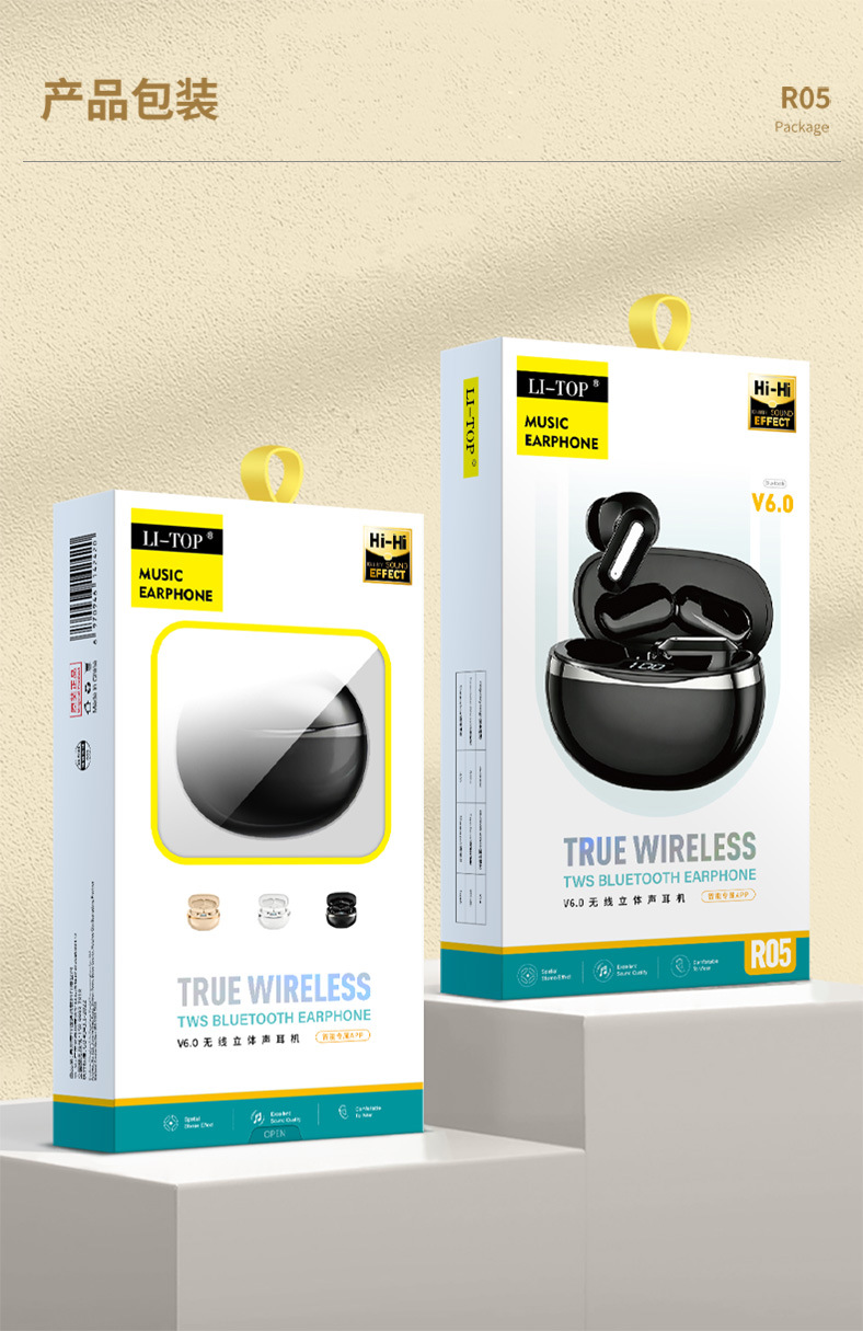 2026 neues Modell In-Ear Bluetooth Kopfhörer extralange Akkulaufzeit kabelloses Design Sport Noise Cancelling Premium Sound Gaming
