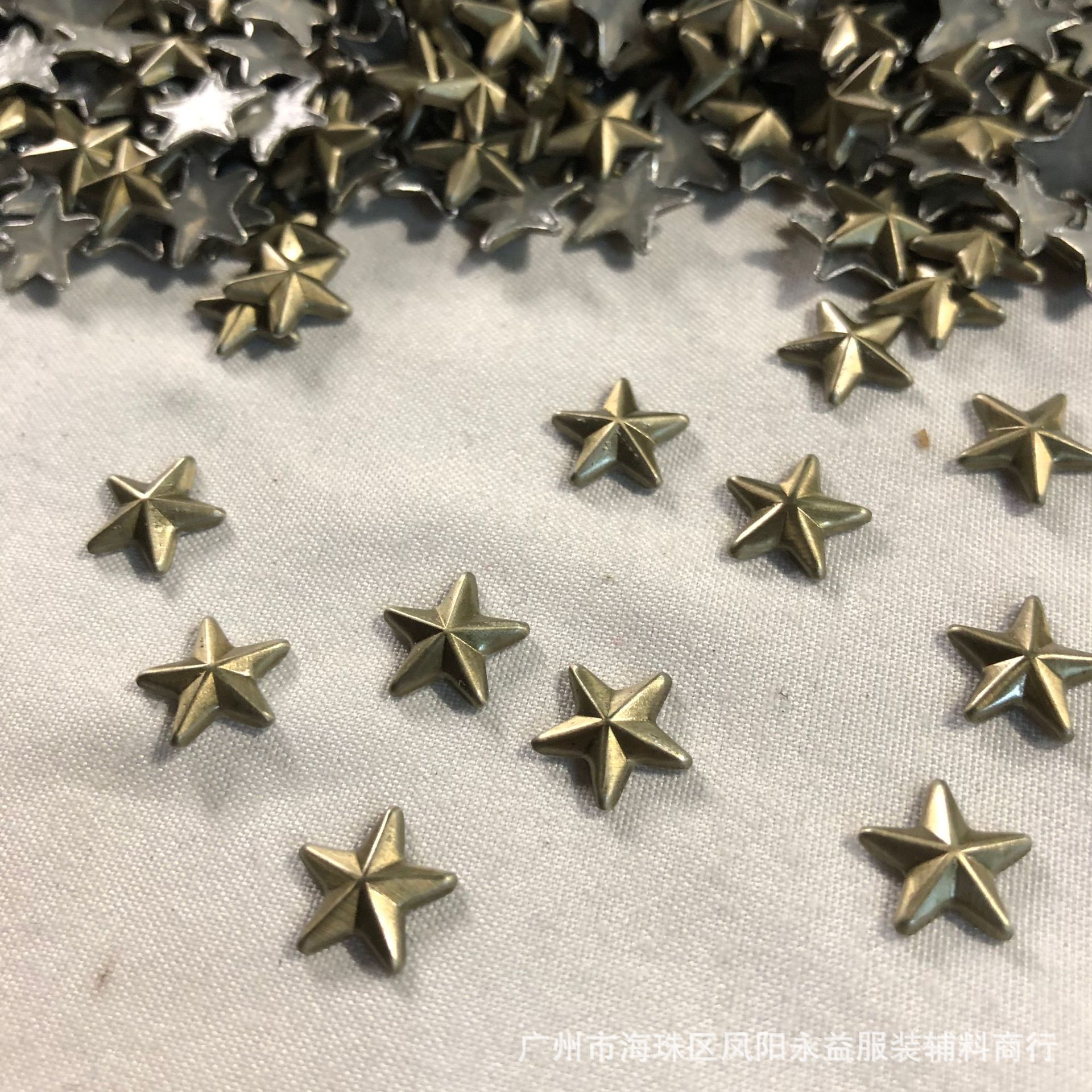 服装辅料星星配件金色五角星材料饰品烫图烫钻烫画八角片韩半圆珠