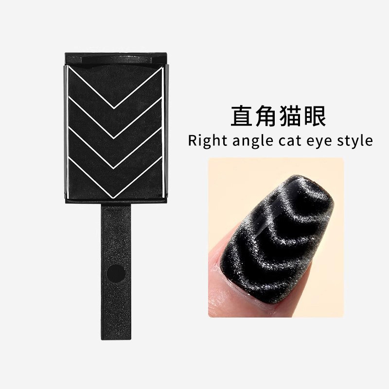 Piedra de absorción de hierro de manicura para usar a mano herramienta de pegamento de nail gran tamaño pequeño para engrosar imán especial de absorción de ojos de gato