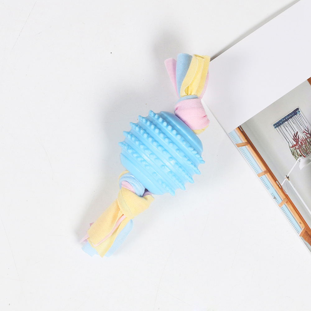 Juguete para mascotas de TPR de gran venta transfronterizo, palo de dentición para perros para entretenimiento, juguete de autoentretenimiento para cachorros duradero y resistente a las mordidas.