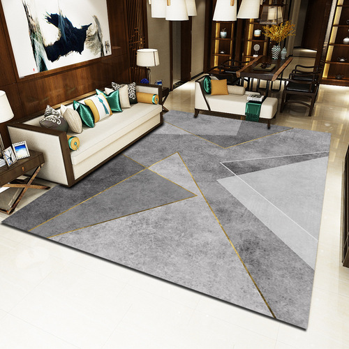 Washable living room sofa coffee table floor mat bedroom geometric pattern home simple modern Nordic style carpet
