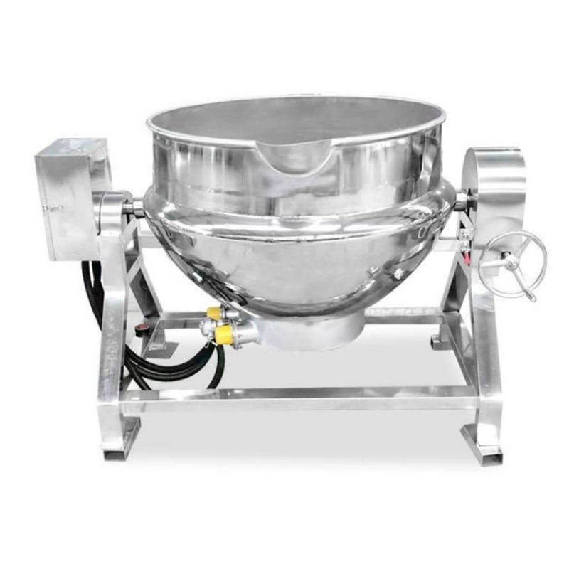 Большой коммерческий горшок для смешивания и кипячения белого сахара, электромагнитный нагревательный горшок для жарки молочных бобов, горячий горшок для жарки с рыбным соусом, планетарная жарка