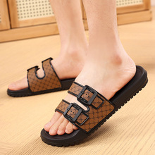 跨境拖鞋男2025夏季新款室内家居一字拖室外软底潮ins一脚蹬拖鞋