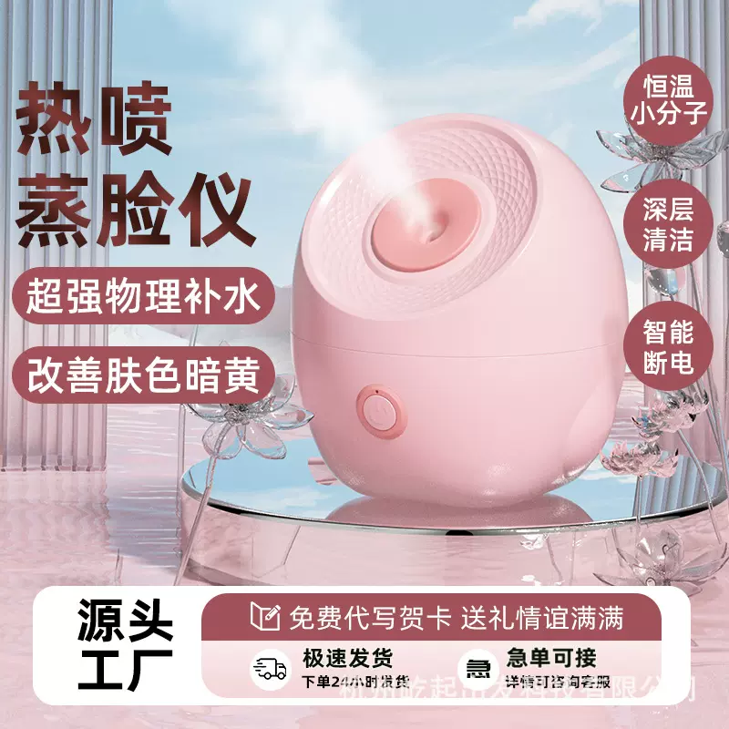 新款跨境热喷蒸脸仪家用面部补水神器纳米喷雾加湿器蒸脸器批发
