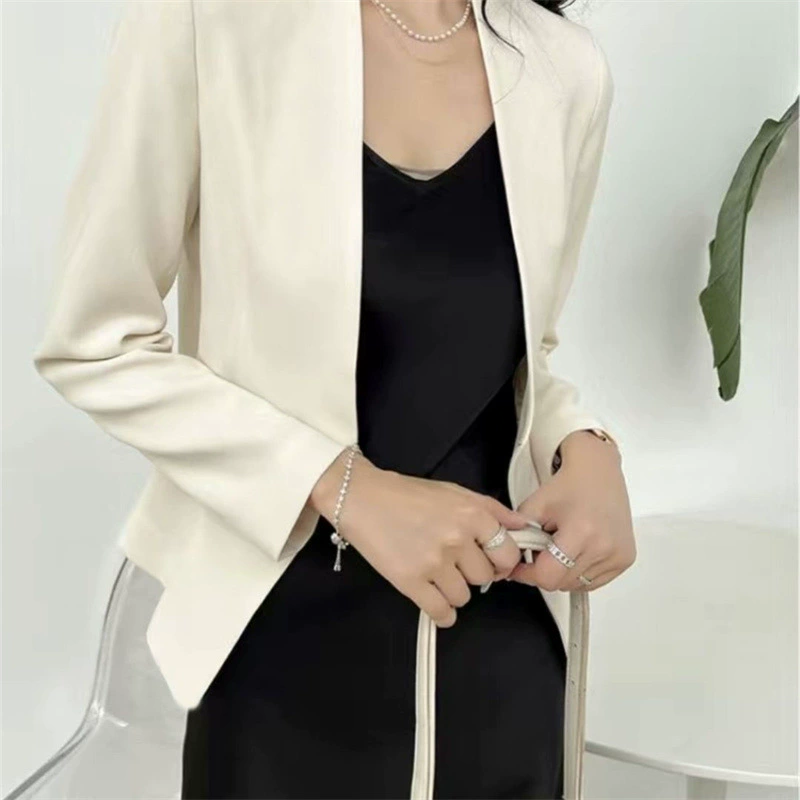 Женский костюмный комплект: брюки и черный блейзер, весна-осень 2025, новый корейский стиль, модный дизайн, повседневный, нишевый.