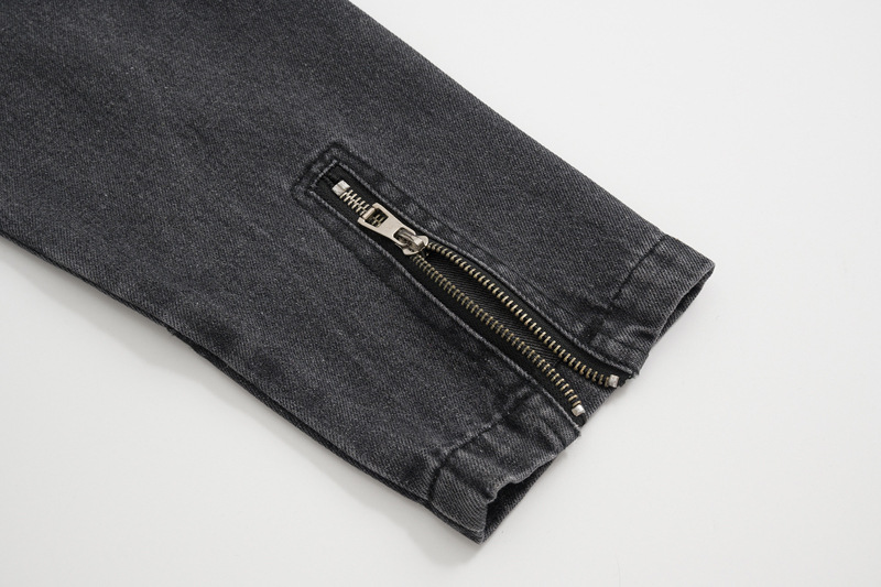 Men's Clothing Washed Old Vintage Split Line Loose Denim Jacket Trendy Brand New Casual All-match Jacket_voghion.com