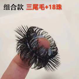 新款硅胶羊眼圈双毛入珠环马尾圈锁精环成人用品夫妻锁精环情趣性