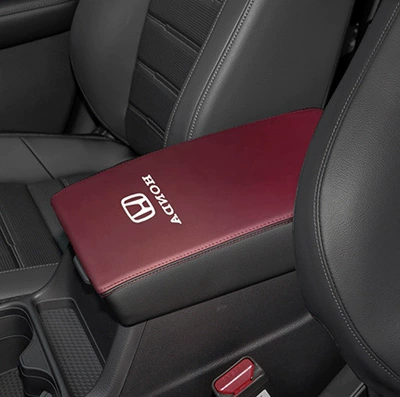 23-25 Crv Central Armrest Box: Armrest box - wine-red-black-with-label